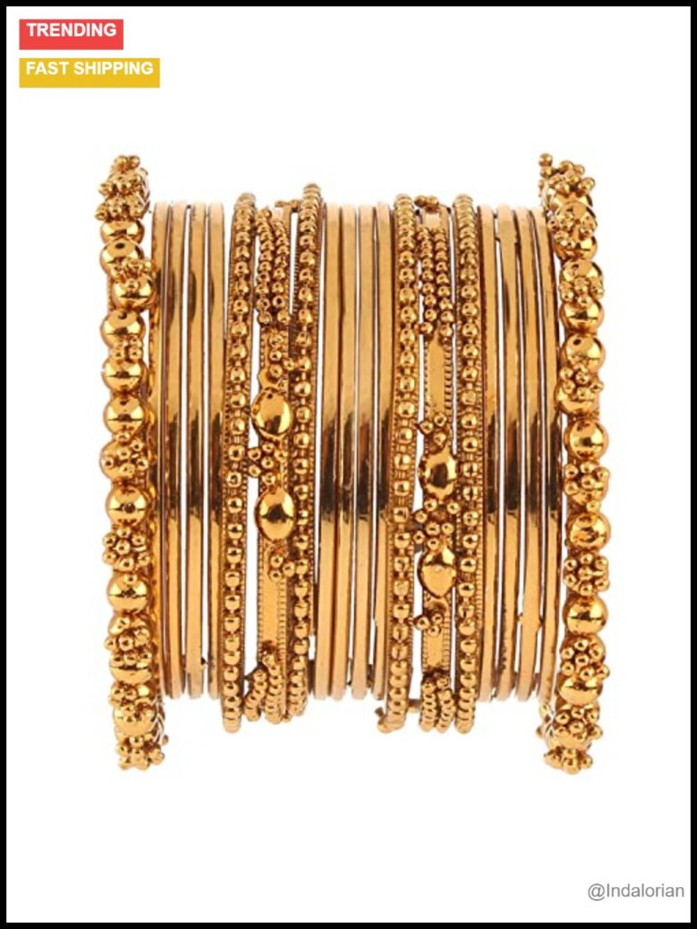 Oxidized Indian Bangles Set Boho Vintage Bracelets Alloy 20pc